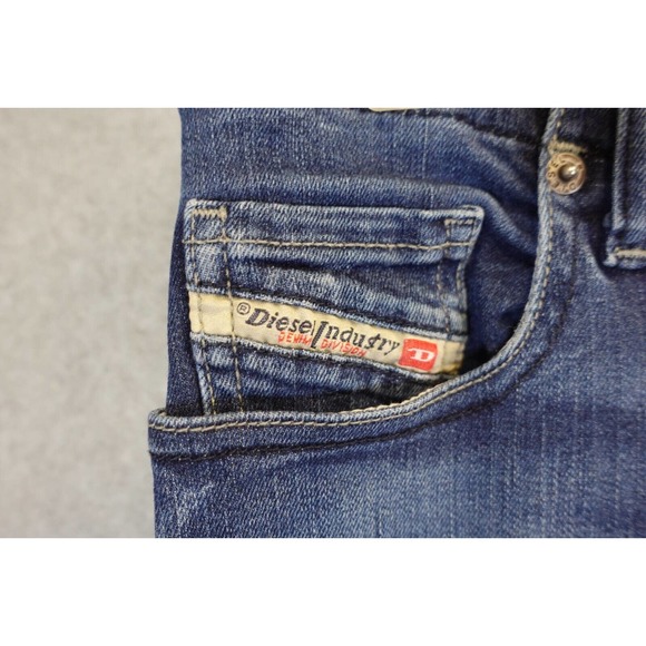 Womans Diesel grupee blue jeans size 25 super slim, skinny low waist stretch - Picture 3 of 11